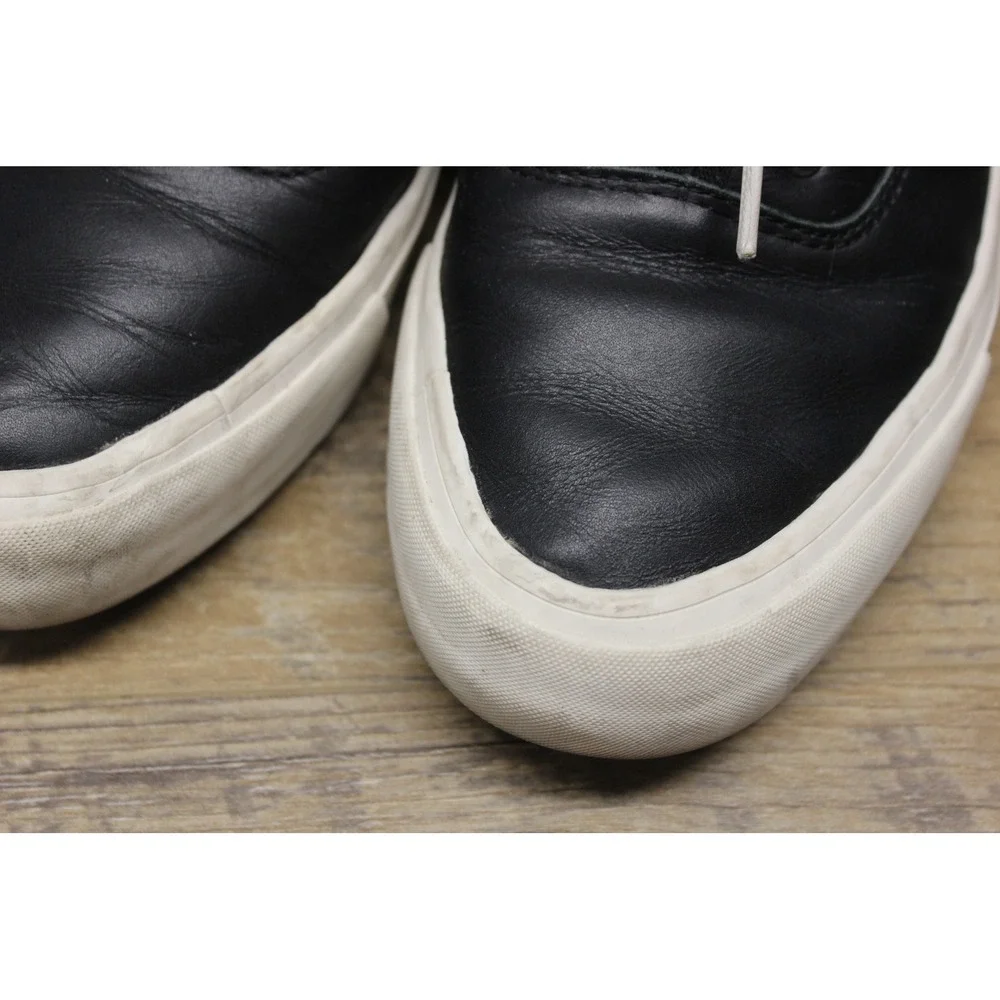 SeaVees Legend Wintertide Women's Black Leather Lace Up Sneakers Size 9.5‎